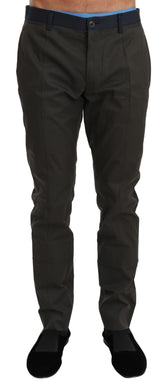 Dolce & Gabbana Elegant Slim Fit Striped Casual Pants -   -  Dolce & Gabbana.
